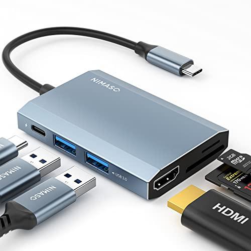 NIMASO USB C ハブ 6-in-1 アダプタ マルチポート 4K HDMI usb ハブ ...