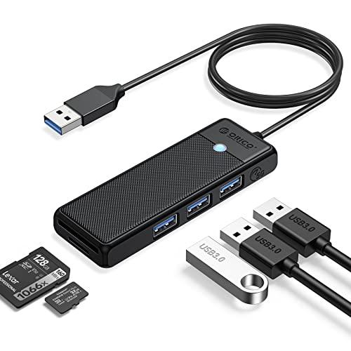 ORICO USB3.0 ハブ 5-in-1 3*USB3.0 SD&amp;TFカードスロット バスパワー...