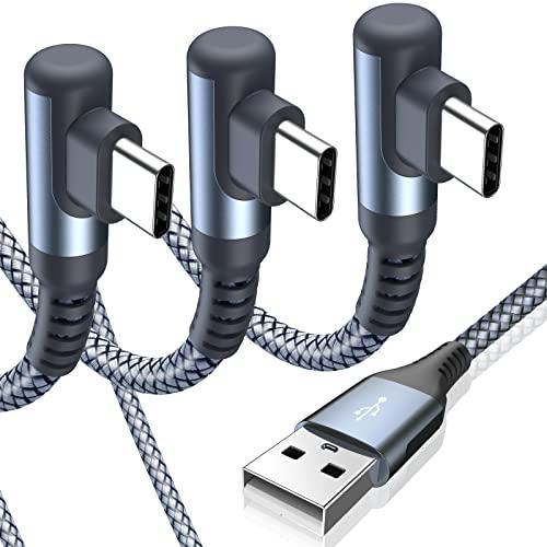 USB Type C ケーブル L字【3本セット 1m+2m+3m】Sweguard USB-C t...