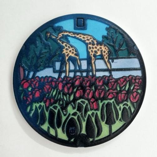 3Dクラフト マンホールグッズ collection マグネット MHD-018:東京都羽村市Ｂ