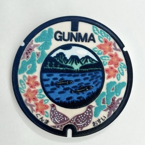 3Dクラフト マンホールグッズ collection マグネット MHD-031:群馬県流域下水道