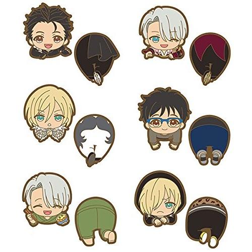 ユーリ!!! on ICE のっかりラバークリップ BOX商品 1BOX = 6個入り、全6種類