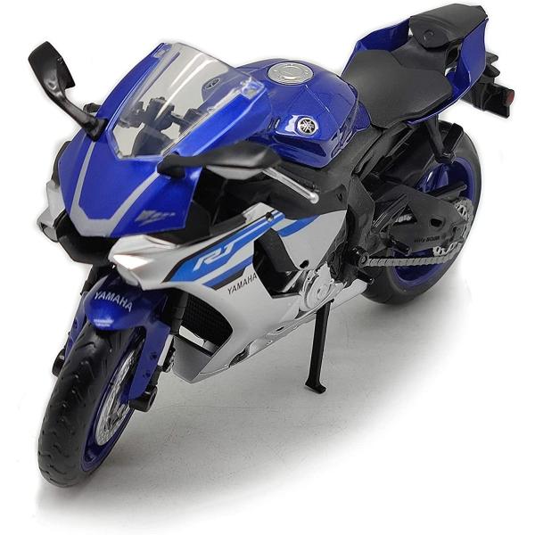童友社 1/12 モーターサイクル ヤマハ YAMAHA YZF-R1 青/塗装済み完成品