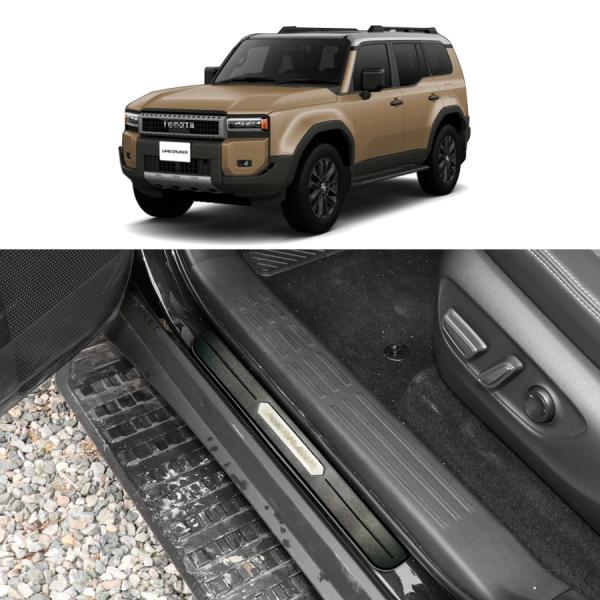 新型 ランドクルーザー 250 ランクル250 サイドステップガーニッシュ LC250 専用 外側 ...