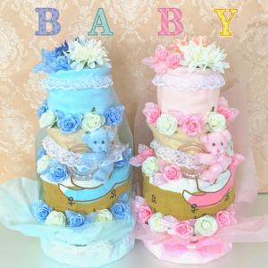 おむつケーキ 男の子 女の子 日本製 オムツケ...の詳細画像1