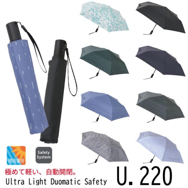 クニルプス　折りたたみ傘 晴雨兼用傘 超軽量 U.220 Ultra Light Duomatic ...