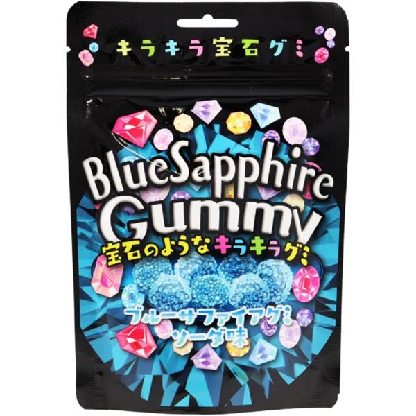 韓国発 キラキラ 宝石グミ ブルーサファイアグミソーダ味 6袋セット 韓国スイーツ インスタ映え お...