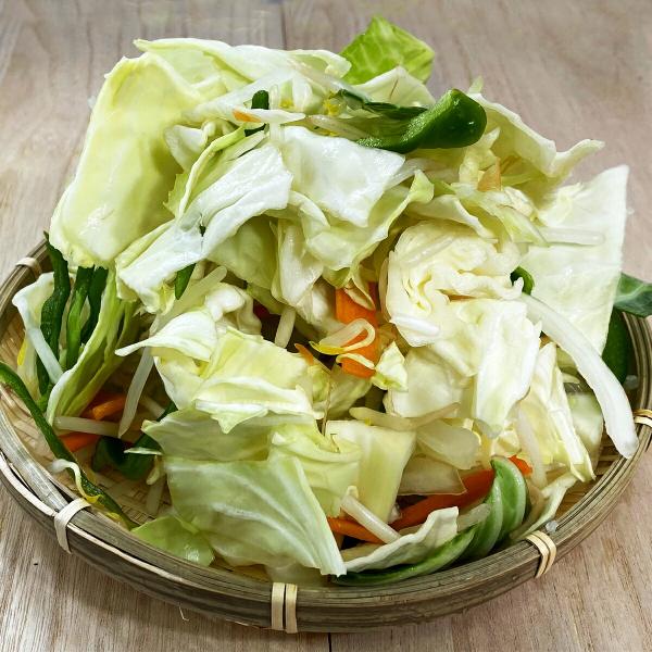 【時短食材 野菜炒めセット】380ｇ カット野菜 イベント 学園祭 屋台 通販 野菜セット 詰め合わ...