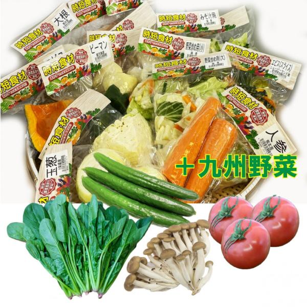 時短食材 野菜セット 8品+生野菜 送料無料 カット野菜 送料込 通販 野菜セット 野菜詰め合わせ ...