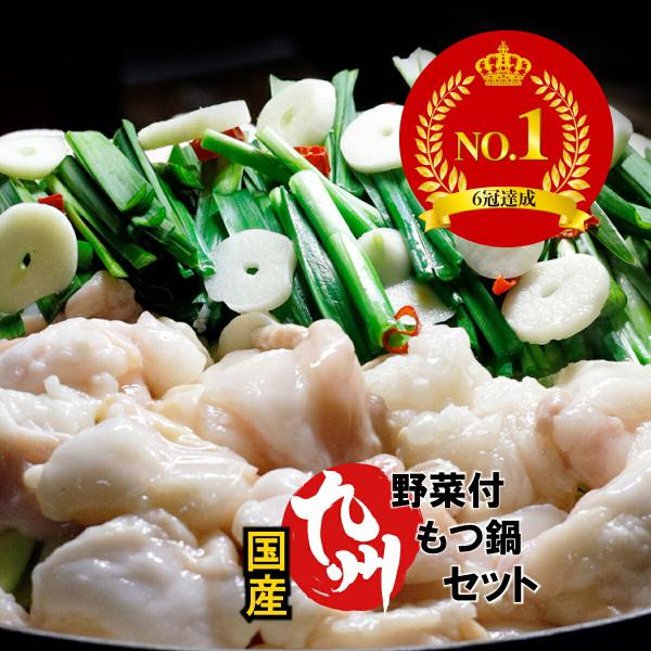 九州産【 もつ鍋 野菜 セット  2〜3人前 】 もつ鍋 400ｇ 2〜3人前 小腸 200ｇ×2個...