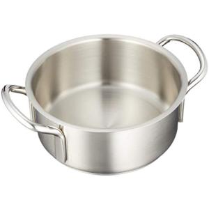 遠藤商事 業務用 ムラノ 外輪鍋 (蓋無) 18cm IH対応 18-8ステンレス ASTH902の商品画像