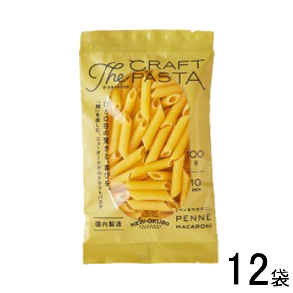 12袋／ ニューオークボ ザ・クラフトパスタ ペンネマカロニ 100g×12袋入