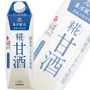 マルコメ プラス糀 糀甘酒LL 紙パック 1L×6本入×3ケース：合計18本 こうじ あまざけ ／飲料｜09shop