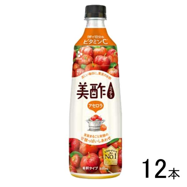 CJ FOODS JAPAN 美酢 アセロラ PET 800ml×12本 ミチョ
