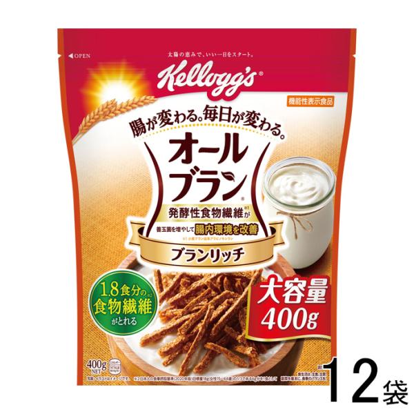 12袋 ／ ケロッグ オールブラン ブランリッチ 400g×12袋入