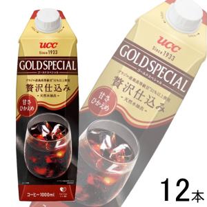 UCC ゴールドスペシャル アイスコーヒー 無糖 紙パック 1000ml×12本