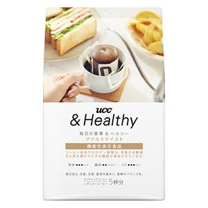 UCC UCC&amp;Healthy マイルドテイスト ワンドリップコーヒー (12g×5杯分)×12袋入...