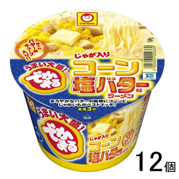 東洋水産 でかまる じゃが入り コーン塩バター味 ラーメン 114g×12個 マルちゃん
