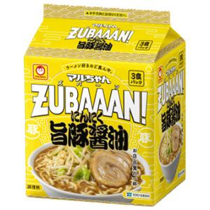 東洋水産 マルちゃん ZUBAAAN! にんにく旨豚醤油 3食パック×9個入：合計27食 ズバーン ／食品