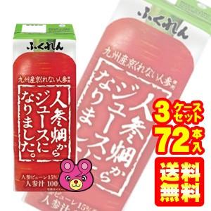 ふくれん 九州産の冬人参使用 人参畑からジュースになりました 紙パック 0ml 24本 3ケース 合計72本 飲料 Kisumupoly Ac Ke
