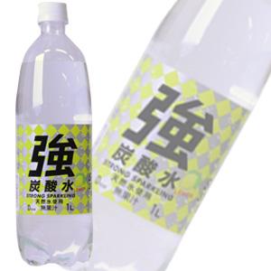 友桝飲料 強炭酸水 レモン PET 1000ml×15本入 割り材 檸檬 れもん 1L ／ 飲料