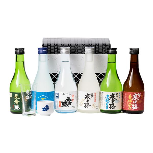 お酒／ 新潟銘醸 蔵っShu◆BOX グラス・御猪口付 瓶 300ml×6本 クラッシュボックス