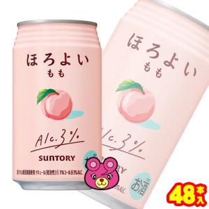 サントリー ほろよい もも 缶 350ml×24本入×2ケース：合計48本 桃 ／お酒
