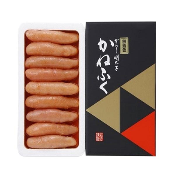 かねふく 無着色明太子 黒スリーブ 400g 福岡 博多 贈答 ／メーカー直送品／要冷凍／クール便／...