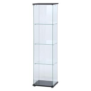 ガラスコレクションケース（クリア）４段 ＴＭＧ－Ｇ１30❗ ガラスコレクションケース クリア 4段 TMG-G130／インテリア：不二貿易