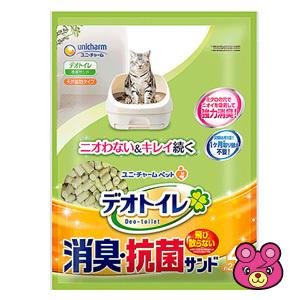 ユニチャーム デオトイレ 飛び散らない消臭・抗菌サンド 4L×4個入 ／ペット／HK
