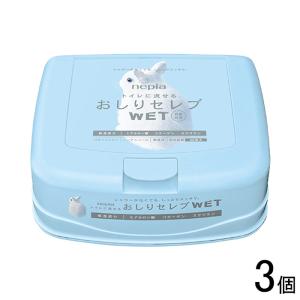 王子ネピア ネピア おしりセレブ WET 本体 40枚入×3個 ／HK