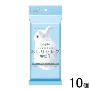 王子ネピア ネピア おしりセレブ WETおでかけ用 12枚入×10個 ／HK