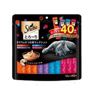Sheba とろ～り　贅沢シーフードセレクション　30袋 シーバ とろ〜り メルティ まぐろ＆かつお味セレクション 成猫用 ( 12g