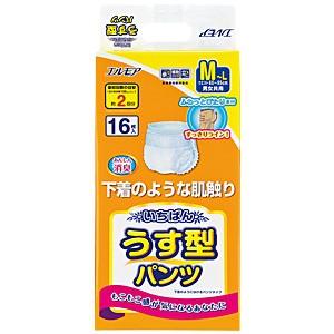 エルモアいちばん うす型パンツ M-Lサイズ 40枚 1ケース3パック