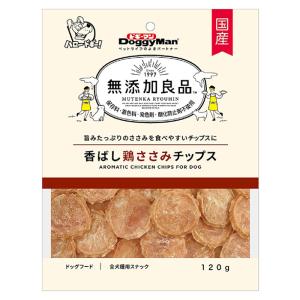 ドギーマンハヤシ 無添加良品 香ばし鶏ささみ チップス 120g×36個入 ／ペット／HK｜09shop