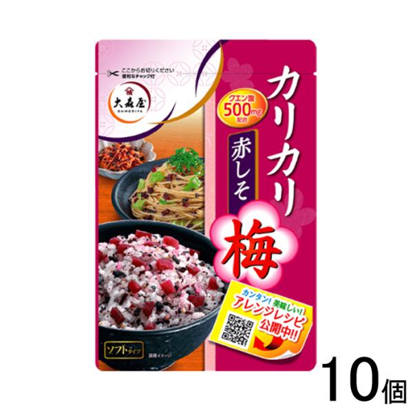 大森屋 カリカリ梅赤しそ 40g×10個入 ／食品／NA