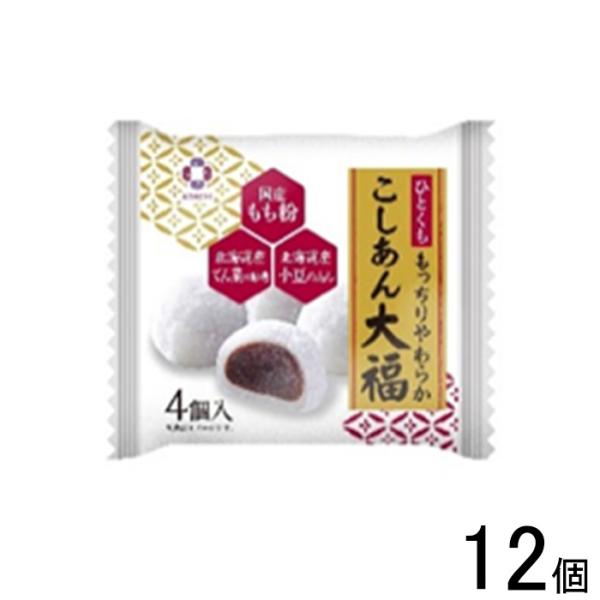 12個／ アダチ製菓 ひとくちこしあん大福 4個入×12個 ／NA