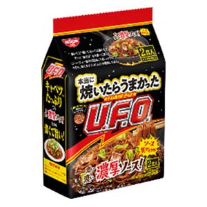 日清食品 本当に焼いたらうまかった 日清焼そばU.F.O. 2食パック×9個入:合計18食入 ／食品...