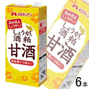 メロディアン しょうが入り酒粕甘酒 紙パック 1000ml×6本入 1L ／飲料／NA｜09shop