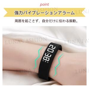 音の出ない目覚まし時計 振動アラーム搭載デジタ...の詳細画像5