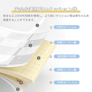プレイマット 赤ちゃん 厚手 ベビーマット 滑...の詳細画像4