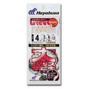 ハヤブサ (Hayabusa) 太ハリスサビキ 蓄光スキン レッド 5-4 HS415-5-4の商品画像