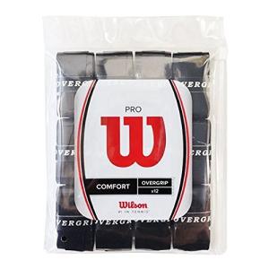 Wilson (ウイルソン) テニス バドミントン グリップテープ PRO OVERGRIP (プロオーバーグリップ) 12個入り ブラック WRZ402の商品画像