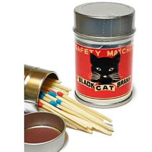 レトロラベル缶マッチ猫シリーズ001の商品画像