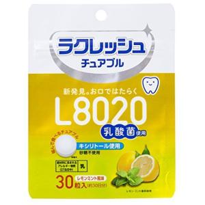ラクレッシュ L8020 乳酸菌 チュアブル レモンミント風味 オーラルケア 30粒入の商品画像