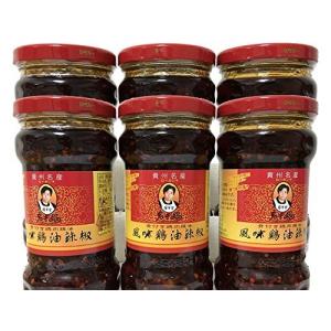 ６本セット 老干媽 風味鶏油辣椒 鶏肉入り ラー油 中国名産 280g x 6本の商品画像