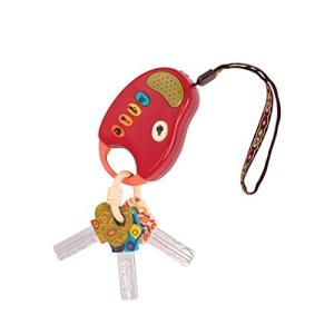 B. toys FUNキー! ほんものそっくりドライブキー ライト&音つき鍵のおもちゃ (レッド) BPAフリー 1歳半~ 正規品の商品画像