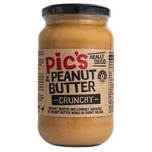 【Pics Peanut Butter】 ピックスピーナッツバター (あらびきクランチ-Crunchy-， 380g)の商品画像