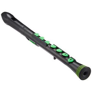 NUVO ヌーボ プラスチック製管楽器 Recorder+ ソプラノリコーダー ジャーマン式 シリコンキー仕様 Black/Green? N320RDBの商品画像