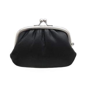 松野屋 牛革親子がま口 ブラック HD3112 財布